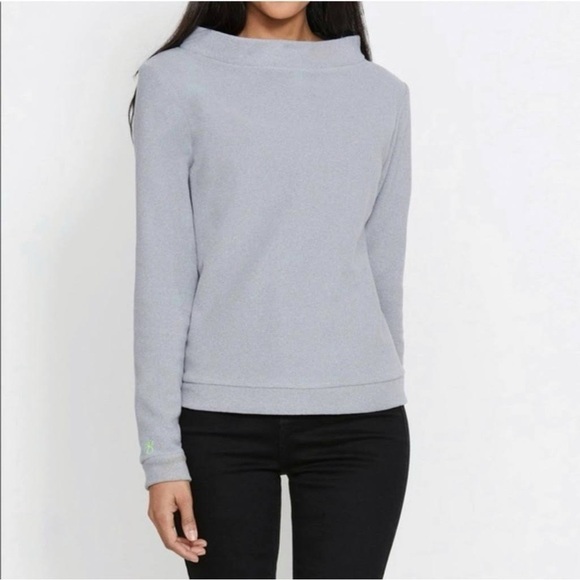 Dudley Stephens Brighton Boatneck Top, Heather Gray Terry Fleece, Size XS. - Picture 1 of 7